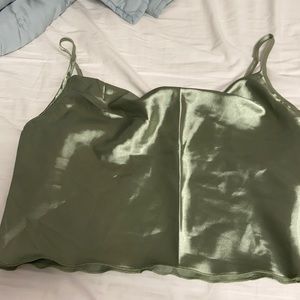 SHEIN satin cowl neck cami top